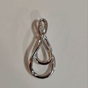 Sterling Silver 925 NF Infinity Symbol Charm‎ Pendant Nickel Free Jewelry